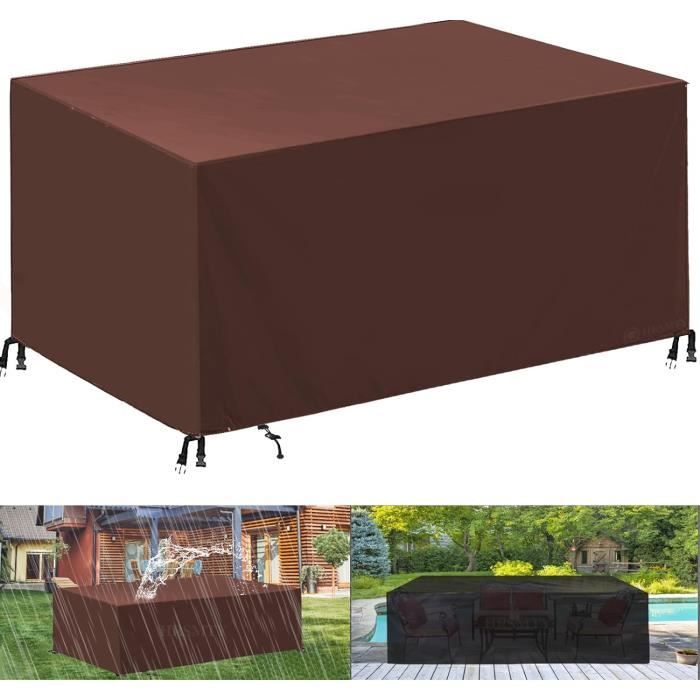 Très Résistant Housse Salon De Jardin, Très Résistant 420D Oxford Tissu Imperméable ...