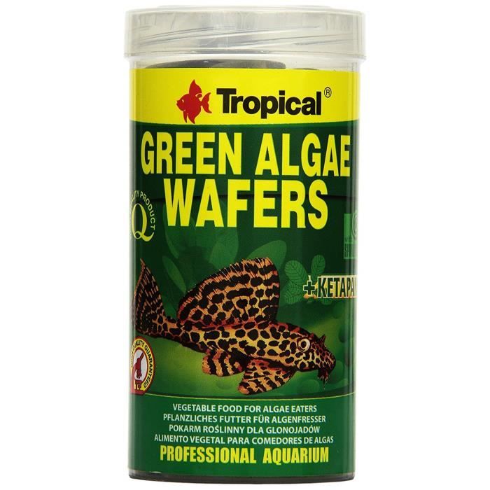 Comparer les prix de TROPICAL Green Algae Wafers Nourriture pour Aquariophilie 250 ML - WF-006