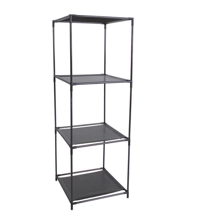 Etagere Cube Modulable 3 Cases 34 5 X H 104 Cm Noir Achat