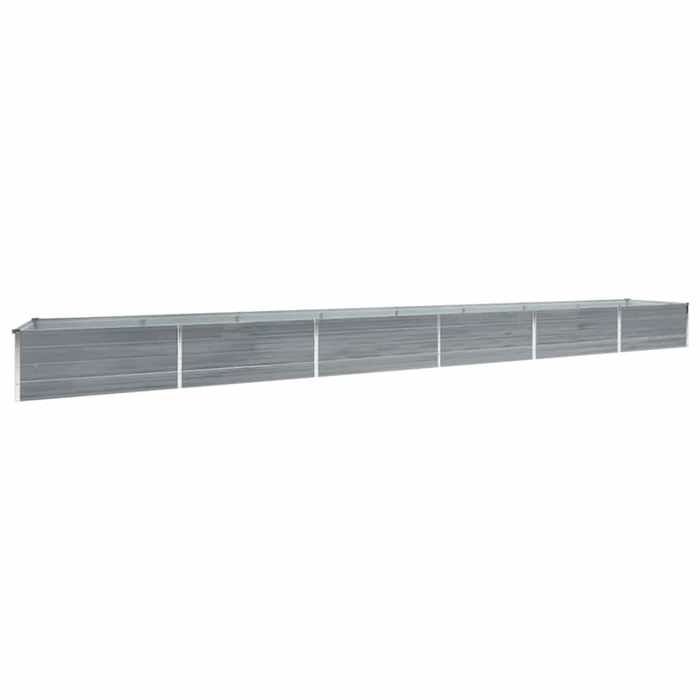 vidaXL Lit surélevé de jardin Acier galvanisé 600x80x45 cm Gris 47072