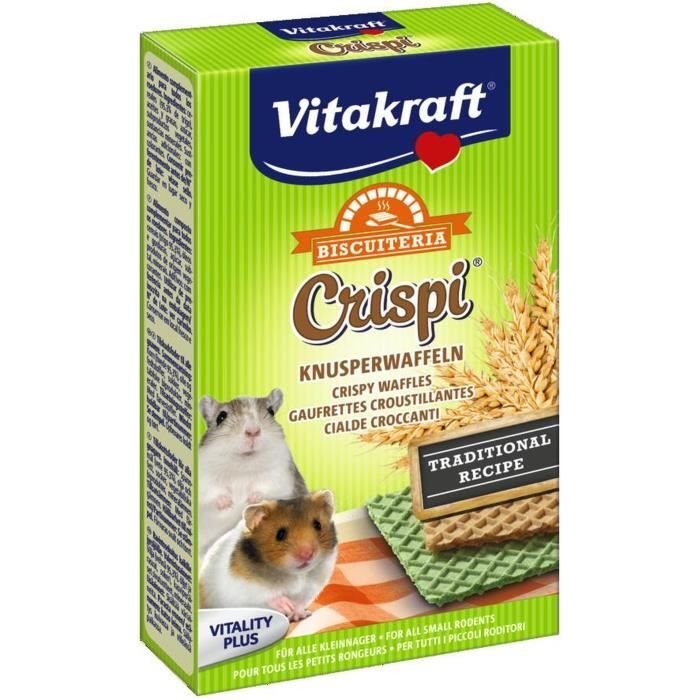 Vitakraft Gaufrettes Au Ble Crispi S Pour Petit Rongeur Achat Vente Friandise Gaufrettes Au Ble Rongeur Cdiscount