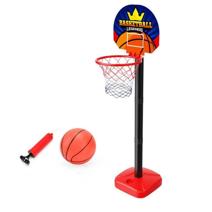 Panier De Basket-ball Sur Pied Hauteur Réglable 2,1 - 2,5 M Noir Blanc