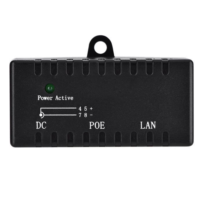 10 Paires Injecteur + Répartiteur PoE RJ45 - Adaptateur Alimentation Ethernet Caméra IP DC 12V