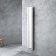 Sogood radiateur pour chauffage central 180x31cm radiateur à eau chaude panneau monocouche design vertical blanc-1