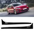 Qiilu Aileron de lunette arrière 2 pièces ABS voiture fenêtre arrière aileron d'aile latérale convient pour Volkswagen Golf 7-1