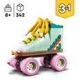 LEGO® 31148 Creator 3en1 Les Patins à Roulettes Rétro, Jouet avec Mini-Skateboard et Boombox, Décoration Rétro-1