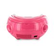 Lecteur CD MP3 enfant avec port USB GULLI - rose et blanc - 477148-1