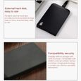 Happy-Disque dur externe portable 2T Stockage USB 30 - Noir 2 To-1