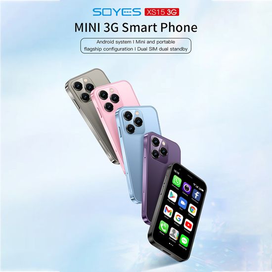 Smartphone Mini Android 3G - 2Go RAM + 16Go Stockage, GPS, écran 2,5 Pouces, Neuf