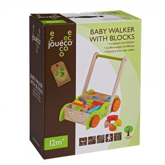 Chariot De Marche En Bois Jouet En Bois Cdiscount Jeux Jouets