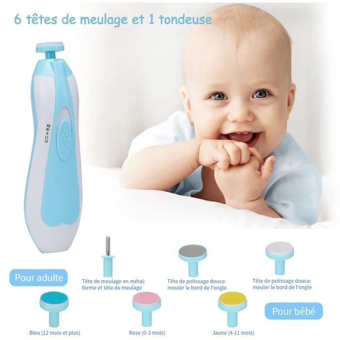 Ciseaux à ongles pour bébé ciseaux droits de couleur bleu