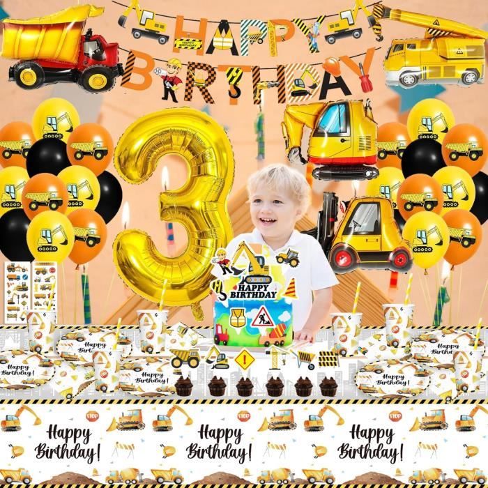 Decoration Anniversaire Chantier 1 Ans, 29Pcs Fournitures Fête Construction Avec Bannière, Ballon Numéro 1 Avec Bulldozer Grue Chariot Élévateur Ballons Pelle Pour Garçons Enfant Fête Construction Decoration Anniversaire Chantier 1 Ans, 29Pcs Fournitures Fête Construction Avec Bannière, Ballon Numéro 1 Avec Bulldozer Grue Chariot Élévateur Ballons Pelle Pour Garçons Enfant Fête Construction