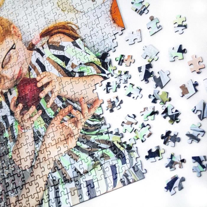 Puzzle Photo Personnalisé - 500/1000/2000 Pièces - Cadeau Unique Avec Votre Image - Boîte Imprimée - Dimensions 33,5x48 Cm