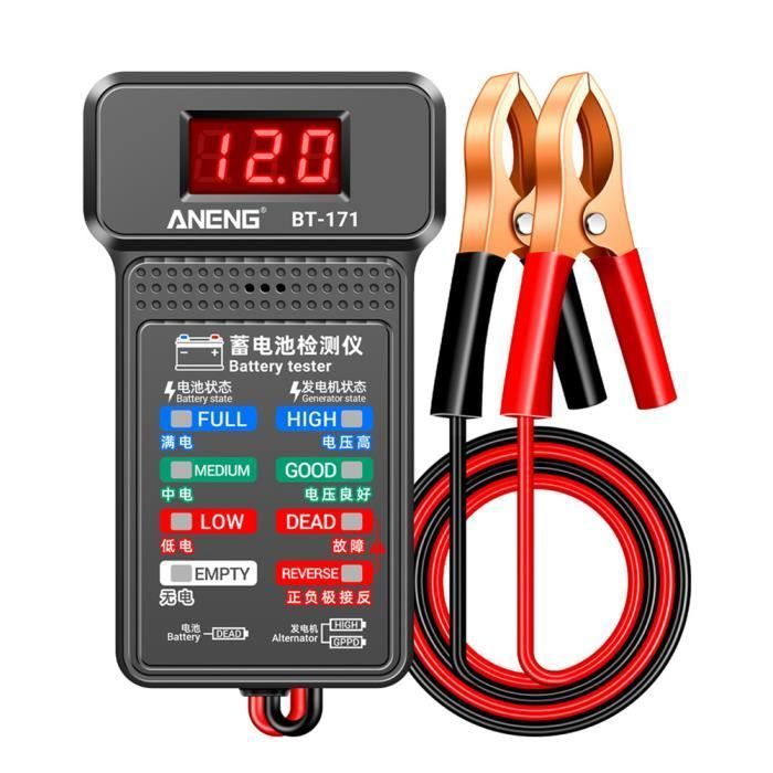 Testeur D'alternateur De Batterie,12V Batterie Testeur,12V Auto Moto Batterie Testeur De Charge De Lalternateur Analyseur Cranking Verifiez Testeurs De Batterie De Digital Led De 84529444