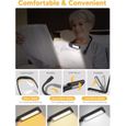 Liseuse Lampe de Lecture de Cou Rechargeable 3 Couleur Liseuse LED Flexible Lampe Tour de Cou pour Livre Tricoter Camping-2