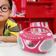 Lecteur CD MP3 enfant avec port USB GULLI - rose et blanc - 477148-2