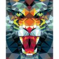 CreArt Tigre polygonal 24x30 cm - Peinture par numéros – Dès 12 ans – Ravensburger - 23514-2