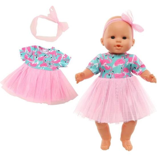 Habit pour poupée 30-36 cm : robe à rayures rose et rouge - ZAPF ZA11 -  Cdiscount Jeux - Jouets