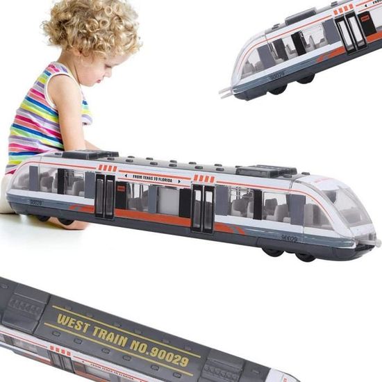 Bus à Impériale 1/50 En Alliage – Modèle Die-cast Avec Sons, Lumière Clignotante Et Traction Arrière – Bleu – Jouet Simulation Pour Enfant Dès 6 Ans
