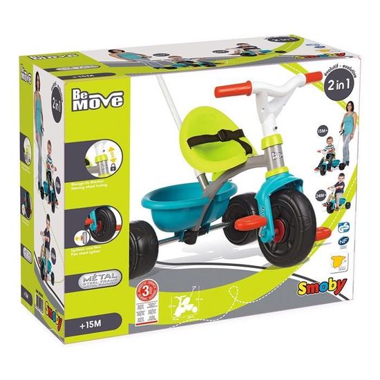 Smoby Tricycle Enfant Evolutif Be Move Bleu Cdiscount Jeux Jouets