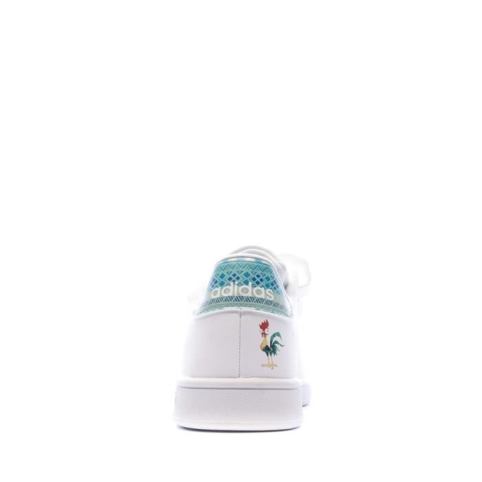 Baskets Blanches Fille Adidas Advantage Disney Vaiana Blanc Cdiscount Chaussures