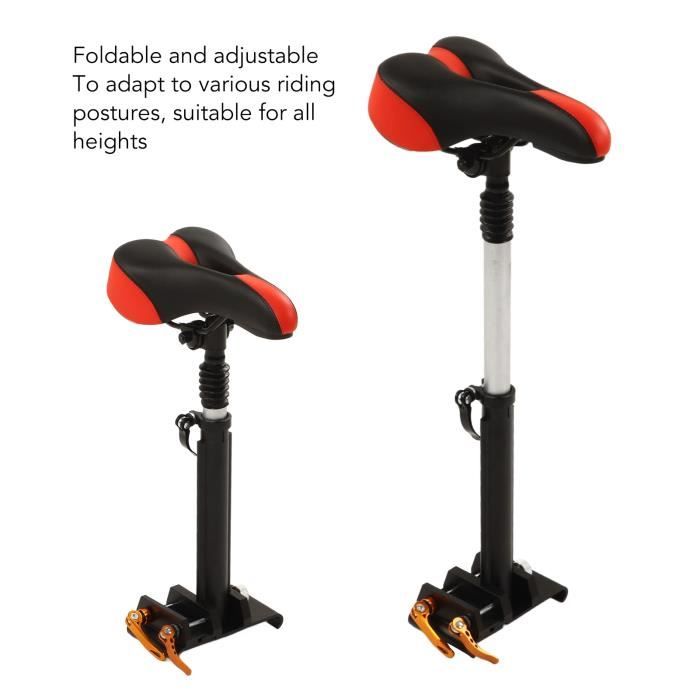 Siège De Scooter électrique – Hauteur Réglable 45-65 Cm, Montage Sans Perçage, Compatible Xiaomi M365