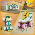 LEGO® 31148 Creator 3en1 Les Patins à Roulettes Rétro, Jouet avec Mini-Skateboard et Boombox, Décoration Rétro-3