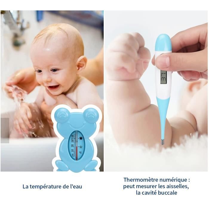 Ciseaux à ongles pour bébé ciseaux droits de couleur bleu