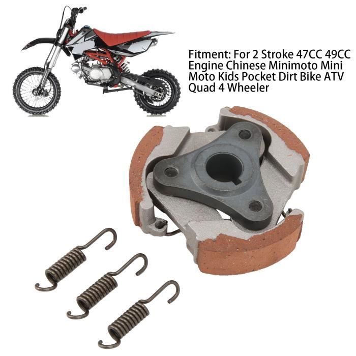 HURRISE embrayage Kit de Transmission à engrenages de remplacement pour  43cc 47cc 49cc 2 temps Pocket Mini Bike Scooter ATV - Cdiscount Auto