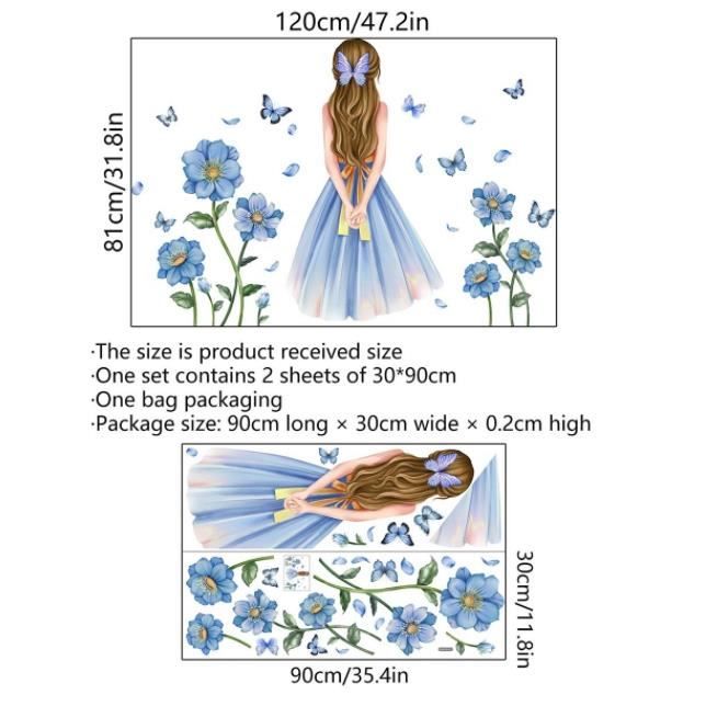 Décoration Murale Rose Sticker Mural Fleur De Pivoine Vintage - Autocollant Décoratif 44x42cm - PVC Amovible Décoration Chambre Rose