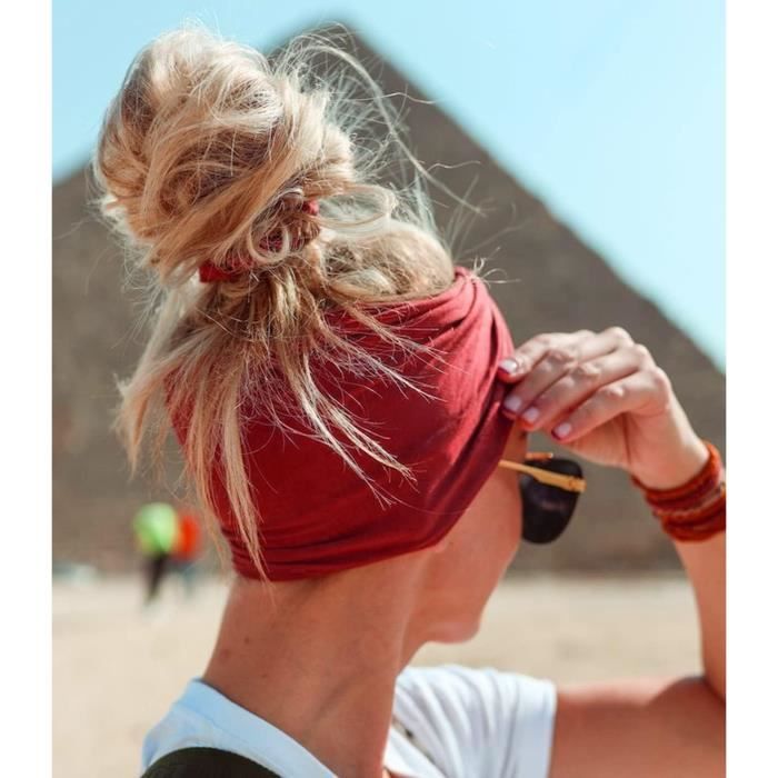 LIHELEI Bandeau Cheveux Boho pour Femmes, Élastique Bandeaux pour Femmes  Yoga Imprimé Floral Bandeaux de Cheveux de Sport, Accessoires de Cheveux
