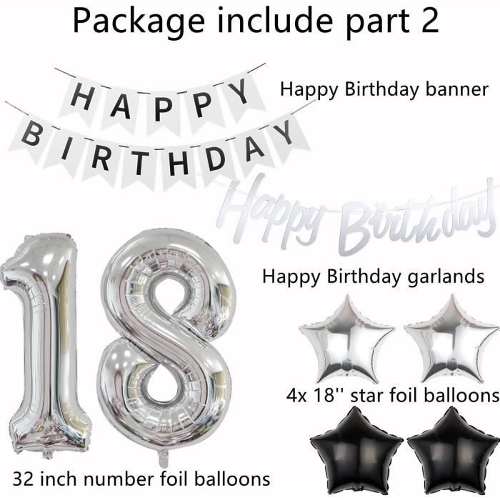 Decoration Anniversaire 18 Ans Garçon, Anniversaire Décorations Ballon Decoration Anniversaire 18 Ans Garçon, Anniversaire Décorations Ballon