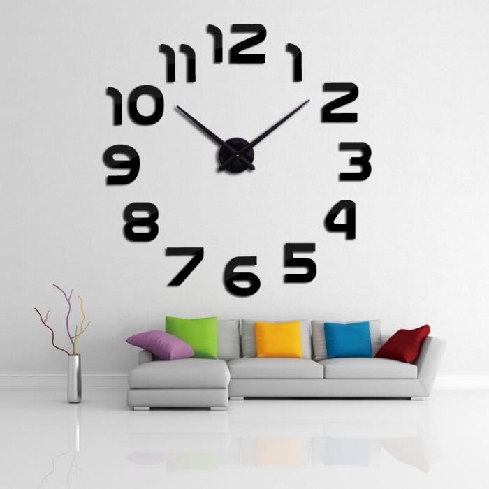 Horloge Deep Blue 37 inch Top mode 3d horloge murale reloj de