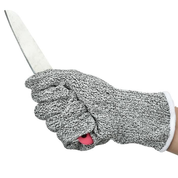 Gants de Sécurité Anti-coupure Résistant au coup de couteau Cuisine et  Boucherie