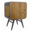 Table De Chevet Cargo Meuble De Rangement Tendance Vintage En Bois