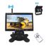 Camera De Recul Voiture Sans Fil Kit 7 Pouces Hd Tft Lcd Miroir