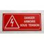 Plaque Gravee Danger Armoire Electrique Sous Tension