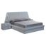 Lit Adulte 160x200 A Coffre Ultra Design Avec Eclairage Led