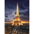 Puzzle 1000 pièces - CLEMENTONI - Tour Eiffel - Architecture et monument - Adulte - Mixte-0