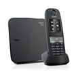 Téléphone Fixe Gigaset E630 Noir - Résistant aux chocs, à l'eau et à la poussière - Mains libres - ID d'appelant-0