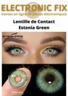 ELECTRONICFIX Estonia Green Lentilles de contact cosmétiques colorées yeux multicolores Pupilles de beauté Estonia Green