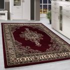 Homebyhome Tapis Oriental Rouge à Poil Court 160x230 cm - Design Classique et Motifs Floraux