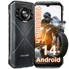 DOOGEE S CYBER Telephone Portable Incassable Android 14, 20Go RAM+256Go ROM,6,58" FHD+ 90 Hz,10800mAh,50MP Dual 4G SIM-NFC -Argent