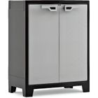 Armoire Basse Titan - KETER - Noir / Gris - Étanche - 80 x 44 x 100 cm - 2 étagères