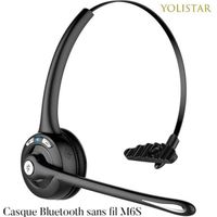 M6S Micro Oreillette Bluetooth Professionnel 13H Appel Casque Téléphone sans Fil Rechargeable