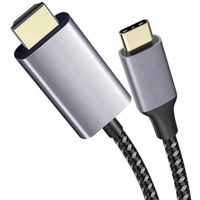 Ototon® Câble USB C vers HDMI 4K 60Hz Câble Type C HDMI Pour Thunderbolt 3 MacBook Pro iPad Pro Galaxy S21 Ultra S20 S10 - 1.8M