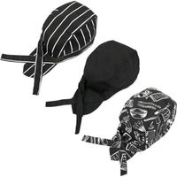 ZAMXHUG 2pcs Toque de Cuisinier - Chapeau de Chef, Cuisine Calot