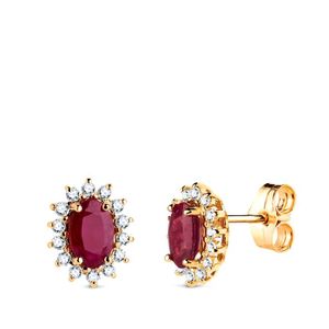 Boucles d'oreille plaquées or 18 carats avec deux boules | France