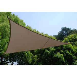 VOILE D'OMBRAGE Voile d'ombrage triangulaire - Toile solaire 2 x 2 x 2 m - Taupe