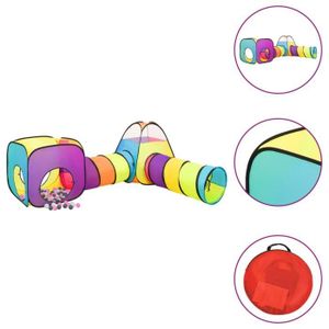 TENTE TUNNEL D'ACTIVITÉ BLL Tente de jeu pour enfants avec 250 balles Multicolore 7466810806806